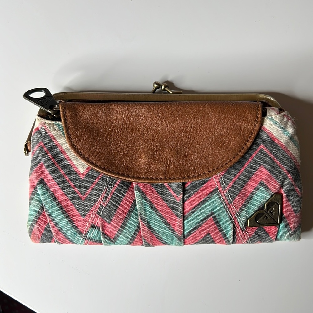 Roxy Chevron Wallet & Coin Purse
